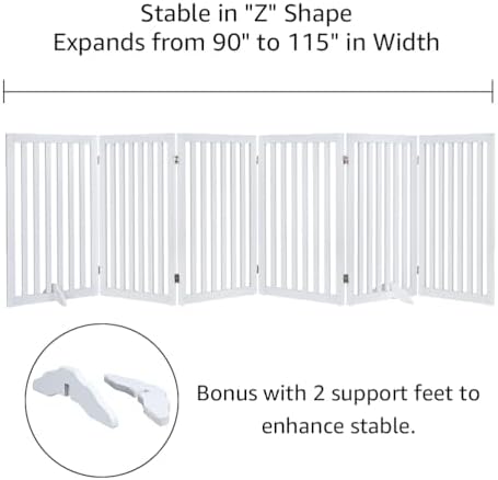 unipaws 120" Extra Wide Pet Gate and Pet Playpen Combination - Image 4