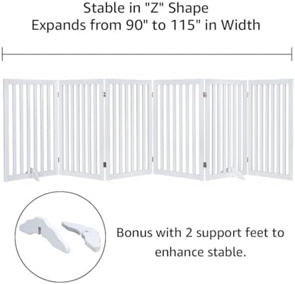 unipaws 120" Extra Wide Pet Gate and Pet Playpen Combination - Image 4