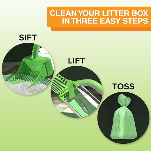 Neater Pet Brands Neater Scooper XL Cat Litter Scoop, 195 Refill Bags – - Image 4