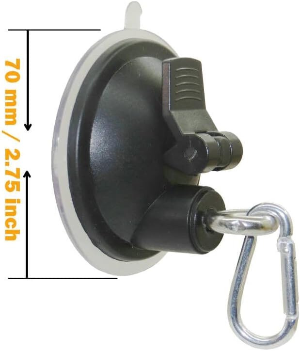 2Pack Suction Cup Hooks Cleat for Pet Dog & Cat Bathtub, Shower & Bathing Tether - Image 2