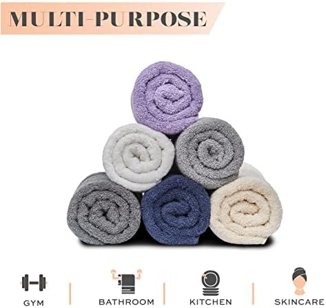 White Classic Wealuxe Multi Washcloths 24 Pack - Image 3