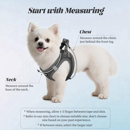 No Pull Dog Puppy Harness and Leash Set Reflective Mesh Vest XX-Small - Image 2