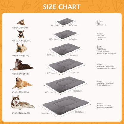 Reversible Dog Bed Mat with Plush and Corn Velvet, Soft Warm Pet Cushion - Image 3