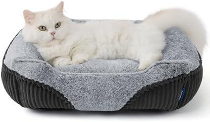 Bedsure Washable Dog Bed Small Dog＆Cat Rectangle Kitten Puppy Bed by BEDSURE