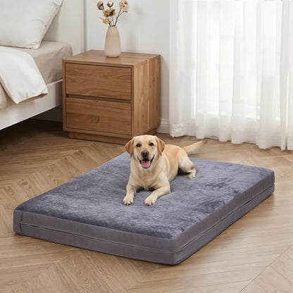 Waterproof Dog Bed for Stretching Out, XL Washable Reversible Pads by WAYIMPRESS