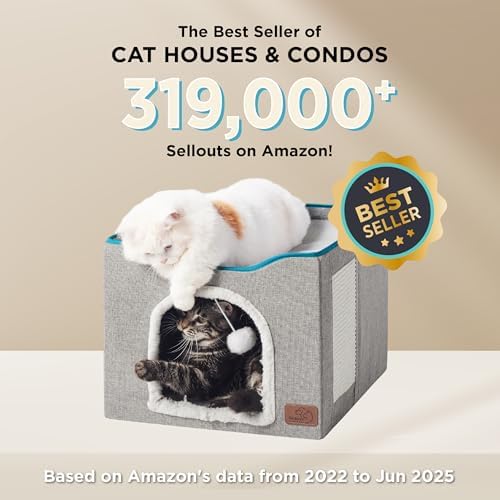 Bedsure Cat House Bed for Indoor Cats - Image 6
