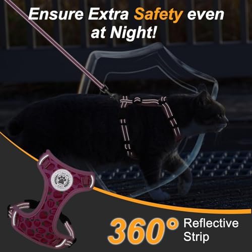 BEAUTYZOO Cat Harness and Leash Set, Escape Proof and Adjustable - Image 5