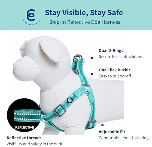 Blueberry Pet Essentials Step-in Reflective Back to Basics Dog Harness - Image 2