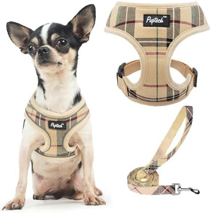 PUPTECK Small Dog Harness and Leash Set No Pull by PUPTECK