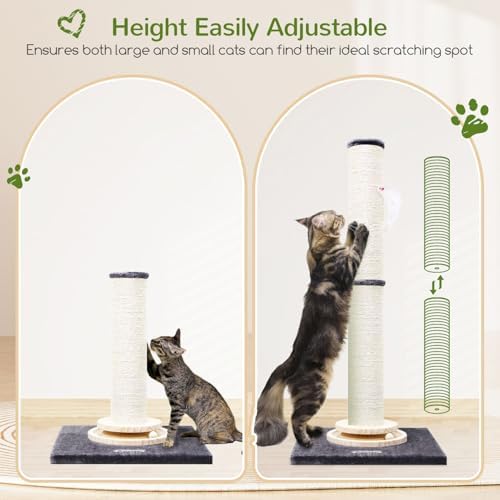 Globlazer 35in Tall 3.9-in Thick Cat Scratching Post - Image 3