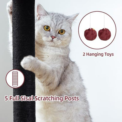 Cat Tree Tower Scratching Post for Indoor Large Adult Cats - Image 4
