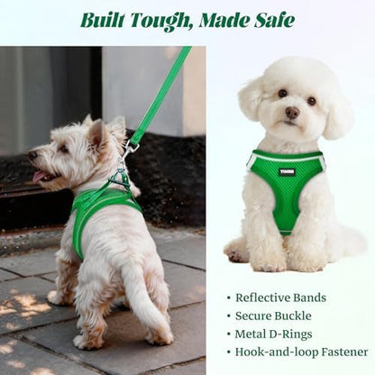 No Pull Dog Puppy Harness and Leash Set Reflective Mesh Vest Large - Image 5