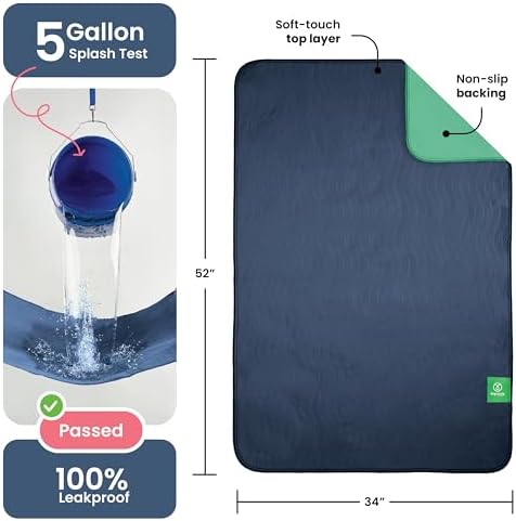 IMPROVIA® Washable Underpads, Heavy Absorbency Reusable Incontinence Pads - Image 4