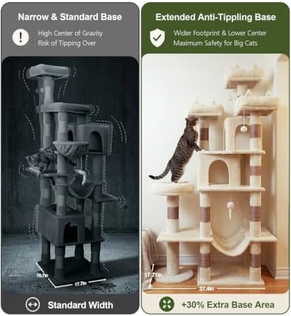 Cat Tower, 71 Inch Heavy Duty Cat Tree - Image 3