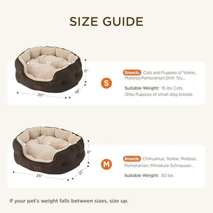 Bedsure Small Dog Bed Washable, Round Cat Beds - Image 6