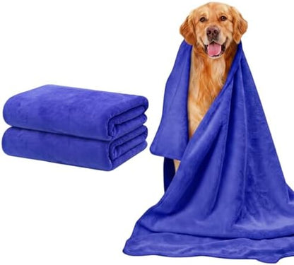 2 Pcs Microfiber Dog Towels for Drying Dogs Large, 55 X 27 Inch by Unknown