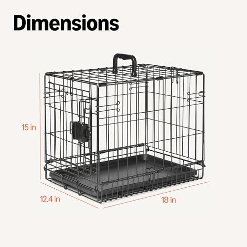 Amazon Basics Durable, Foldable Metal Wire Dog Crate - Image 5