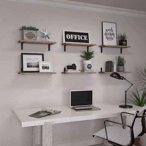WOPITUES Floating Shelves Set of 6 - Image 7