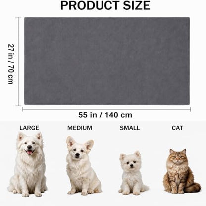 2 Pcs Microfiber Dog Towels for Drying Dogs Large, 55 X 27 Inch - Image 2