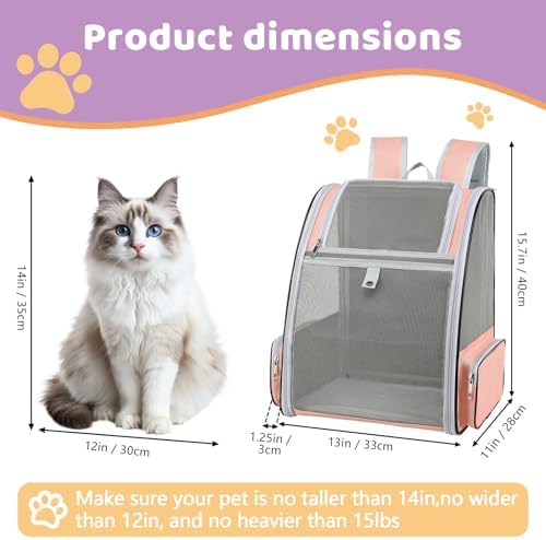 Cat Backpack Carrier Large Pet Backpack - Image 2