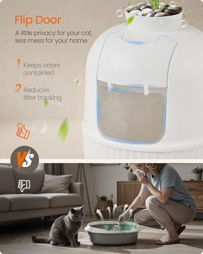 Feandrea Plant Cat Litter Box Enclosure - Image 5