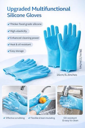 Super Absorbent Dog Bath Towel & Grooming Glove Set – Soft Chenille Dog Drying - Image 3