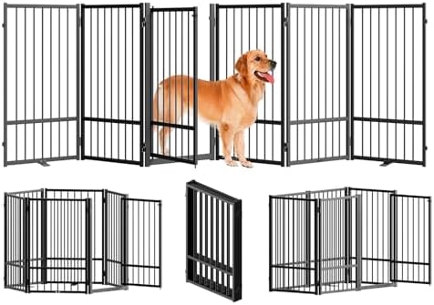 SNUOWU Full Metal Freestanding Dog Gate by SNUOWU