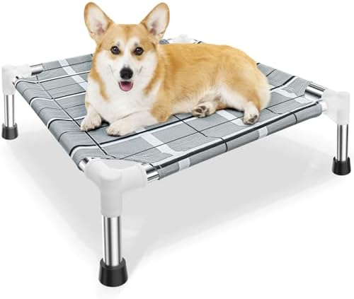 Elevated Dog Bed, Raised Cooling Lifted Dog Cot by Topsmartking