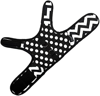 Cat Harness and Leash Set Escape Proof, Polka Dot Black - Image 5