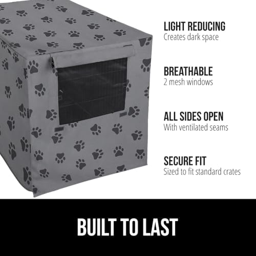 GORILLA GRIP Dog Crate Covers, Wire Kennel Topper, 42 in - Image 2