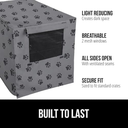 GORILLA GRIP Dog Crate Covers, Wire Kennel Topper, 42 in - Image 2