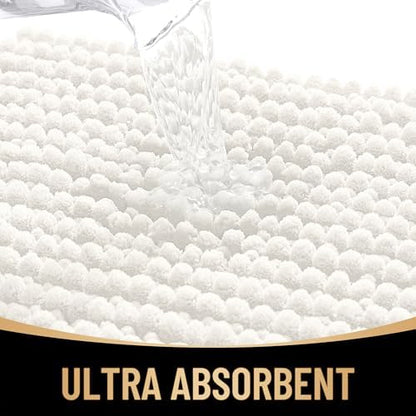 OLANLY Thick Chenille Bathroom Runner Rugs 47x20, Absorbent Bath Mat - Image 3