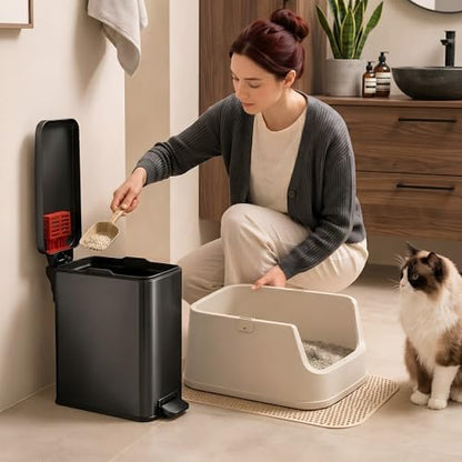 iTouchless 3 Gallon Cat Litter Waste Bin - Image 2