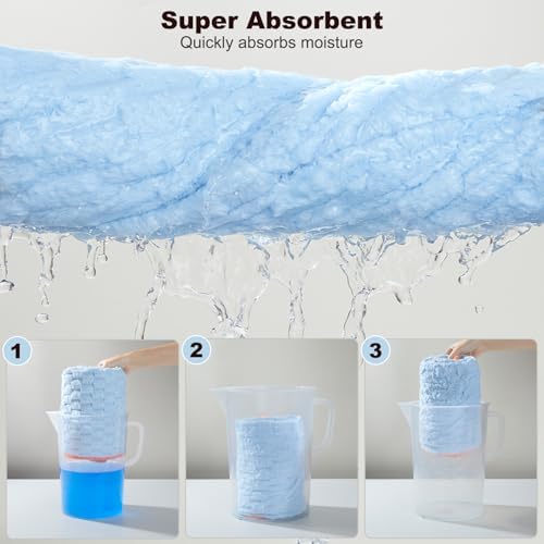 Glittme Dog Bathrobe, Super Absorbent Fleece Drying Robe - Image 3