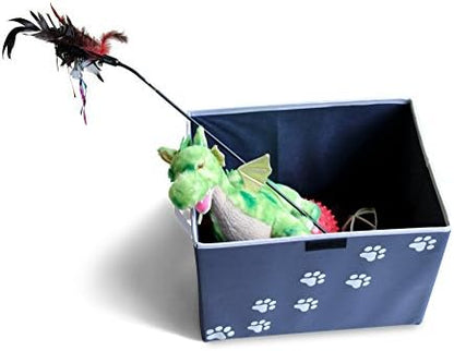 Feline Ruff Large Dog Toys Storage Box 16" x 12" Pet Toy Storage Basket - Image 6