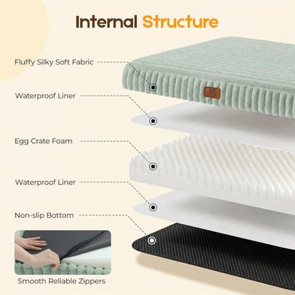 Orthopedic Dog Bed for XL Dog, Waterproof Washable Pet Bed for Crate - Image 3