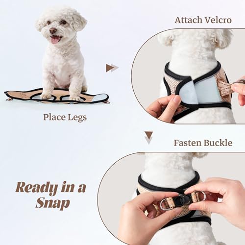 No Pull Dog Puppy Harness and Leash Set Reflective Mesh Vest Small - Image 4