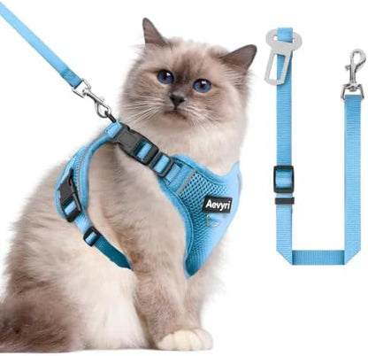 Cat Harness and Leash for Walking, The Upgrade Can be Adjusted in Four by Unknown