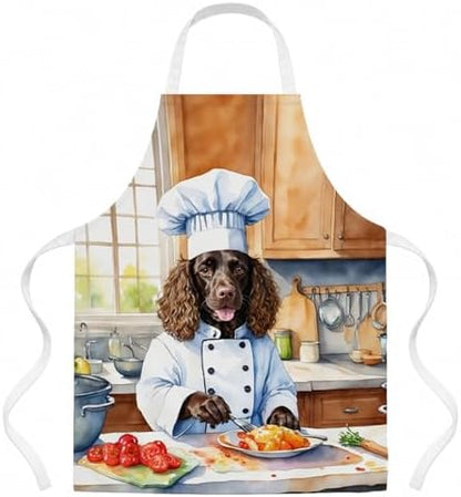 Caroline's Treasures American Water Spaniel The Chef Apron Cooking Kitchen by CarolinesTreasures