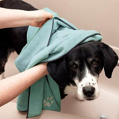 Ritz Embroidered Microfiber Pet Towel, Paw Spa Blue, 2 Towel Set - Image 5