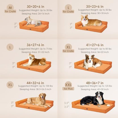 EHEYCIGA Orthopedic Dog Bed, Medium Memory Foam Dog Bed - Image 2