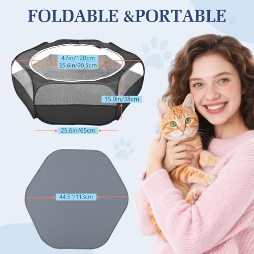 Pawaboo 2-in-1 Small Animals Playpen - Image 3