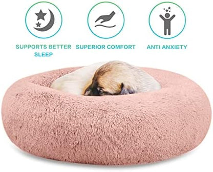 SAVFOX 36 inches Calming Donut Dog Bed - Image 3