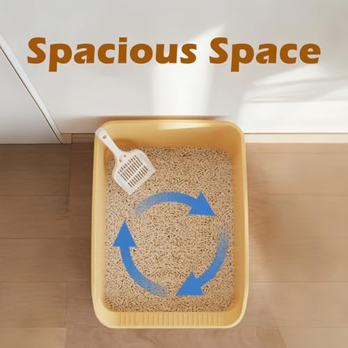 Large Cat Litter Box with High Sides, Cat Boxes - Image 3