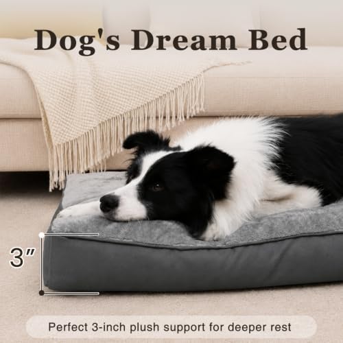 Dog Crate Bed Waterproof Deluxe Plush Dog Beds - Image 4