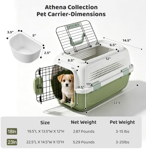 Athena Collection 23" Hard-Sided Pet Carrier - Image 2