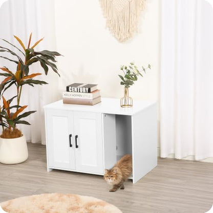 DWANTON Cat Litter Box Enclosure, - Image 2