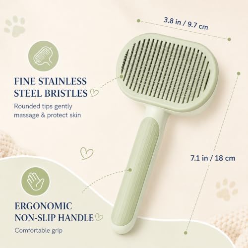 Cat Shedding Brush for long haired cats, Cat Deshedding tool - Image 4