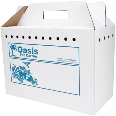 Disposable Cardboard Pet Carrier 12/Case | Sturdy Corrugated Cardboard Carrier by Med-VetInternational