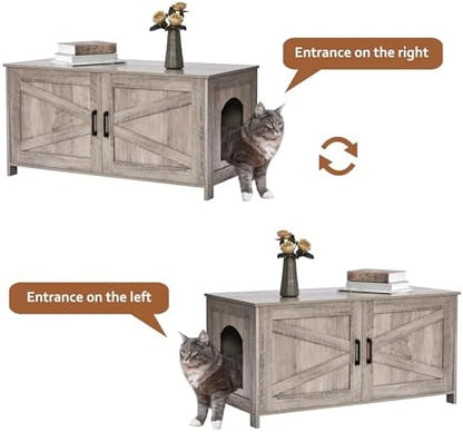 Homhedy 39.4" L Cat Litter Box Enclosure - Image 6
